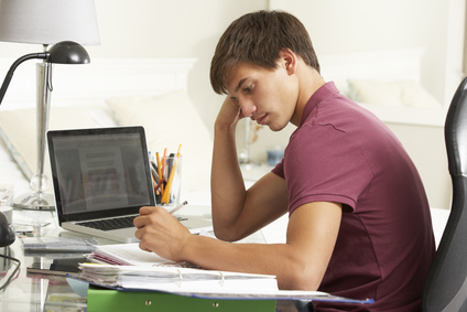 Bild 2: Studieren im Schlafzimmer